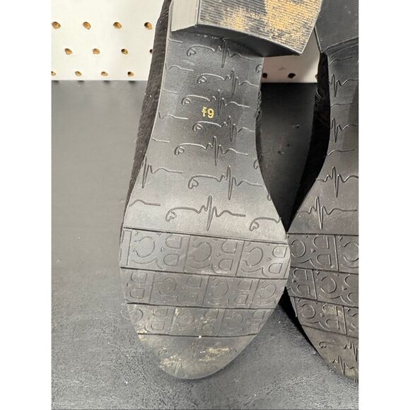 BC Footwear Womens Kettle Black Faux Suede Snake Print Ankle Zip Boots Size 6.5 - Picture 6 of 11